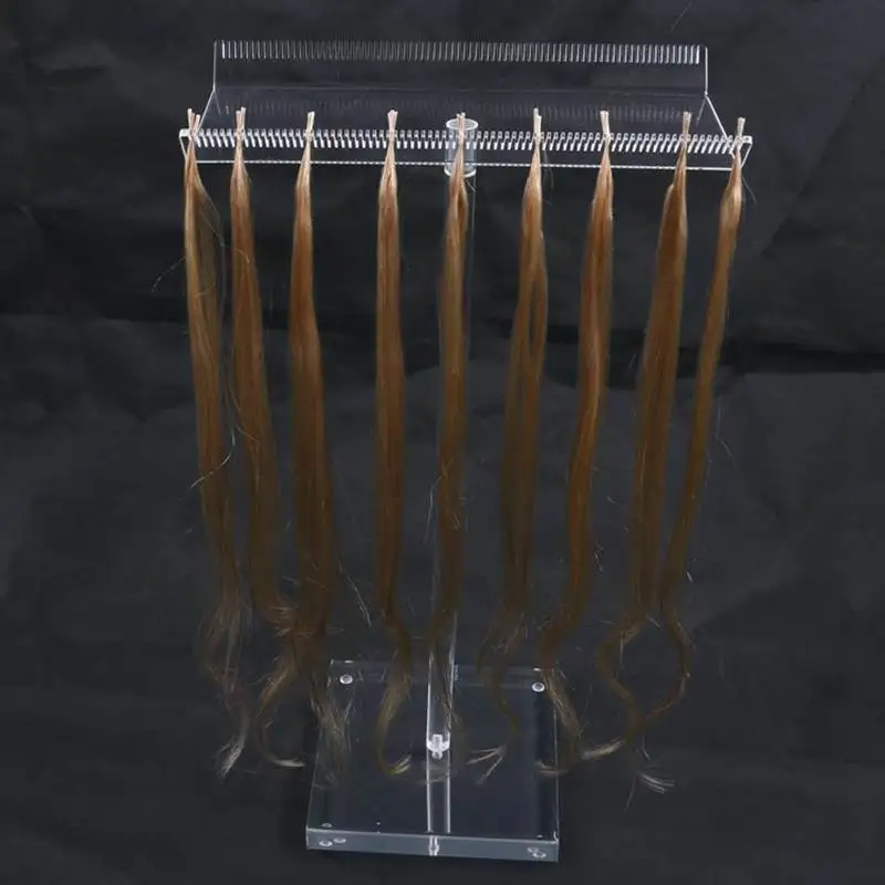 2021 New type hot sell Customized  PMMA Clear Acrylic Wig Tabletop Display Stand Hair Holder Stand
