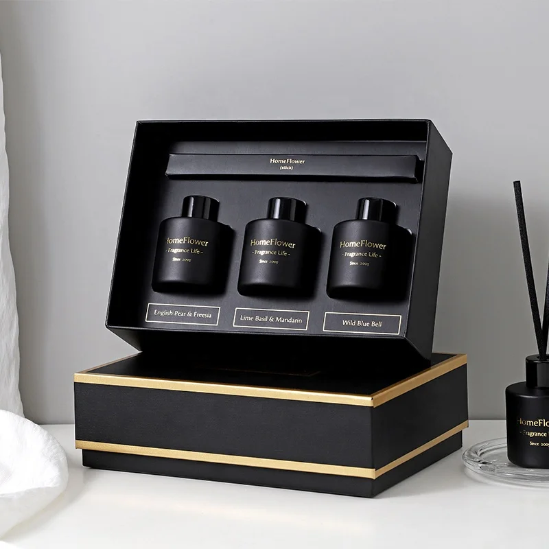 Ароматическое масло HomeFlower, уникальный дизайн, геркон, диффузор, подарочная коробка