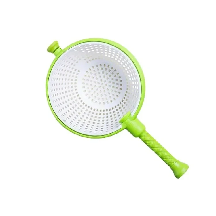 Kitchen Vegetable And Fruit Drying Cleaning Centrifugal Dehydrator Salad Rotating Drain Basket