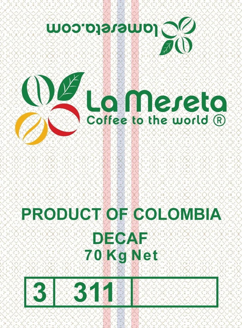 DECAFFEINATED COLOMBIAN COFFEE BEANS