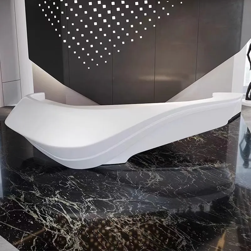 law firm 120 inch parametric library kindergarten modern office reception desk service desk cashier beauty salon bar