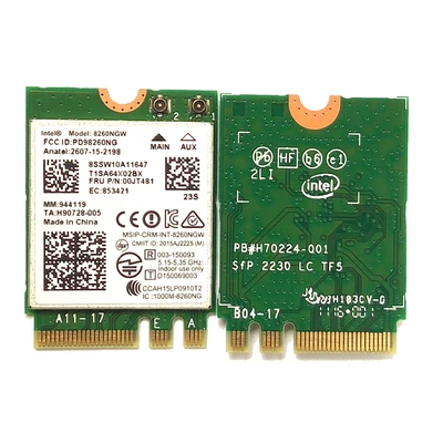 Wholesale For IBM Lenovo Dual Band For Intel Wireless-AC 8260 8260NGW NGFF M.2 802.11ac 867Mbps WIFI BT 4.2 Wlan Card 00JT481