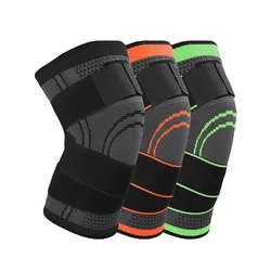 Kneepads Basketball Fitness Outdoor Sport silicone knit knee pads running sports knee