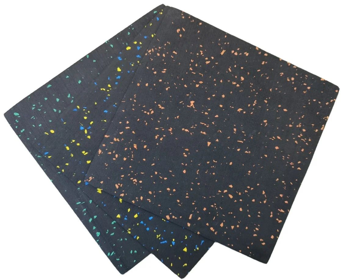 Wholesale 25mm speckled interlocking noise reductio Anti-slip gym EPDM rubber floor mat