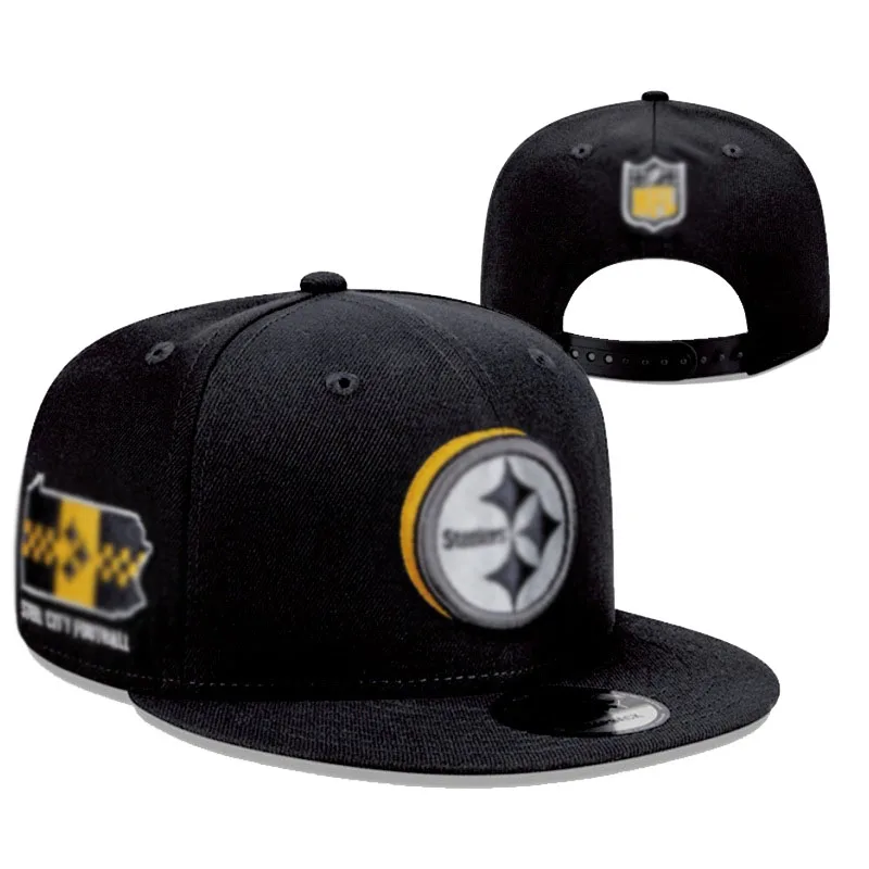 Wholesale Custom Embroidered Logo 6Panel Rugby Flat Hat for Men Women Sport Sun Hat Basketball Cap Snapback Hat
