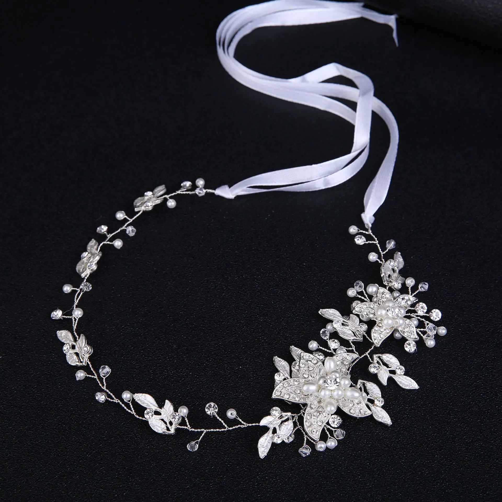 European-style Bridal Headwear Gold and Silver Rhinestone Alloy Handmade Hot-selling Jewelry  Bride Wedding Hair Accessories