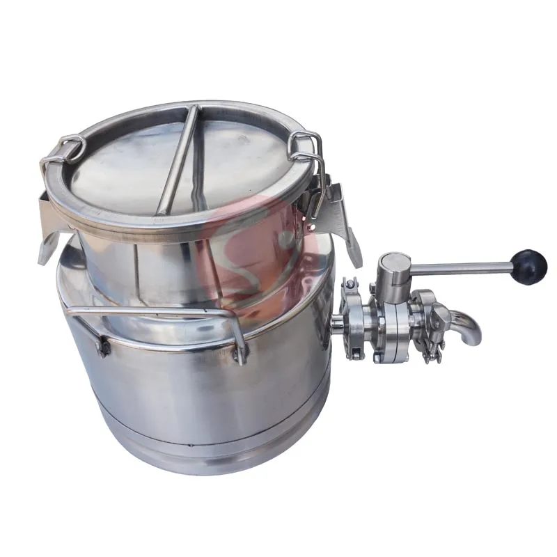 high quality stainless steel milk steel milk can with tap made in china