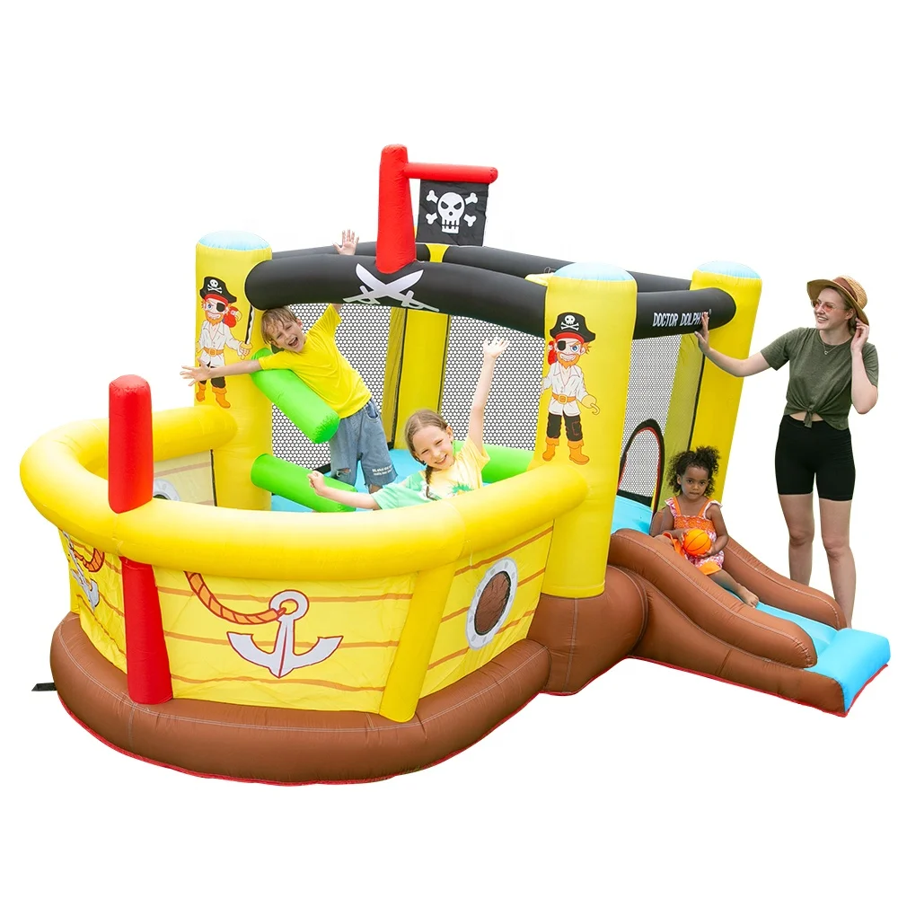 Doctor Dolphin Pvc customization kids sale cartoon design wholesale inflatable cartoon bounce house pool toy for sale