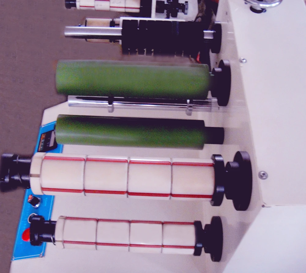 Mini slitter rewinder machine for BOPP tape and other adhesive tapes