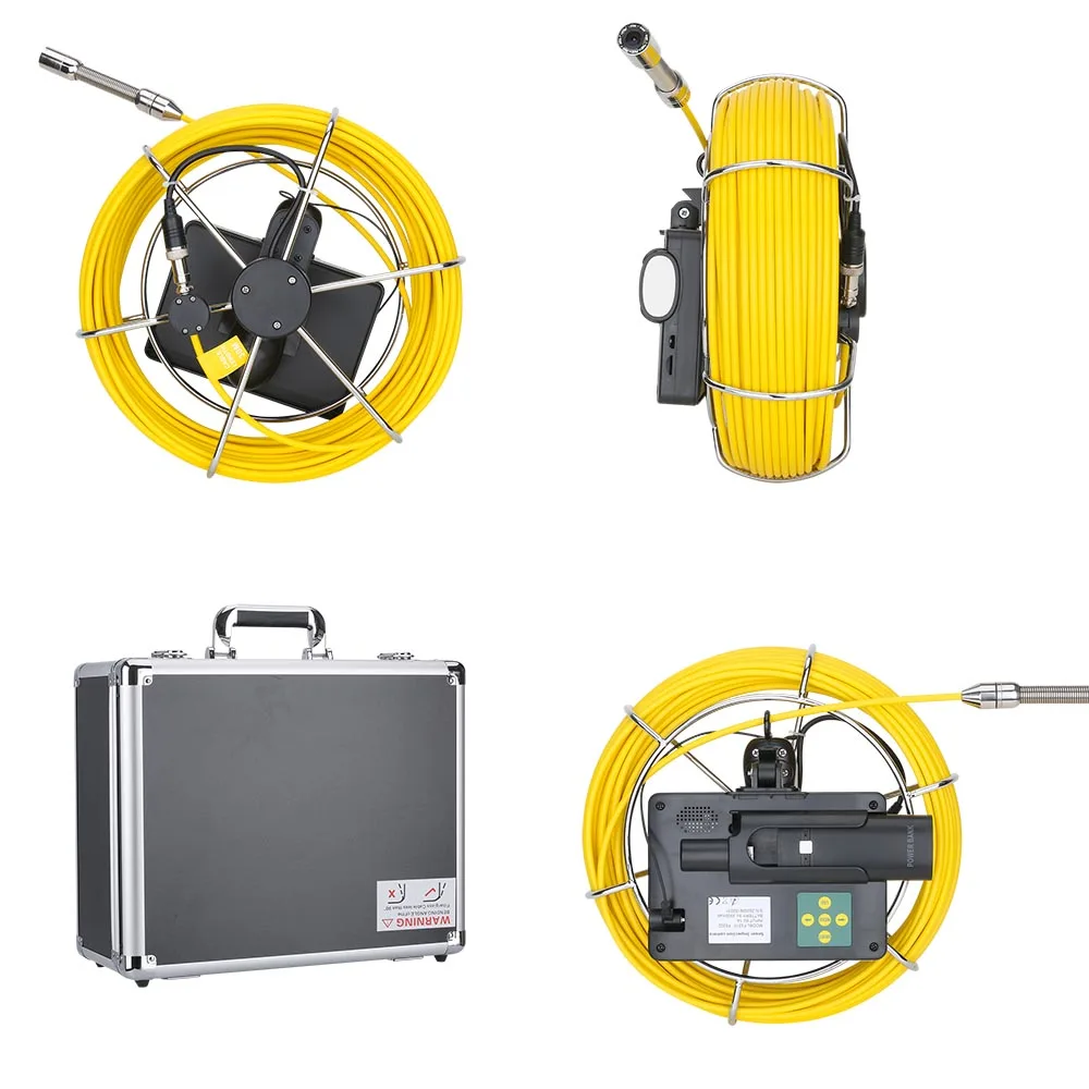 5 inch 17mm Handheld Industrial Pipe Sewer Inspection Video Camera IP68 Waterproof Drain Pipe Sewer Inspection Camera System 20M