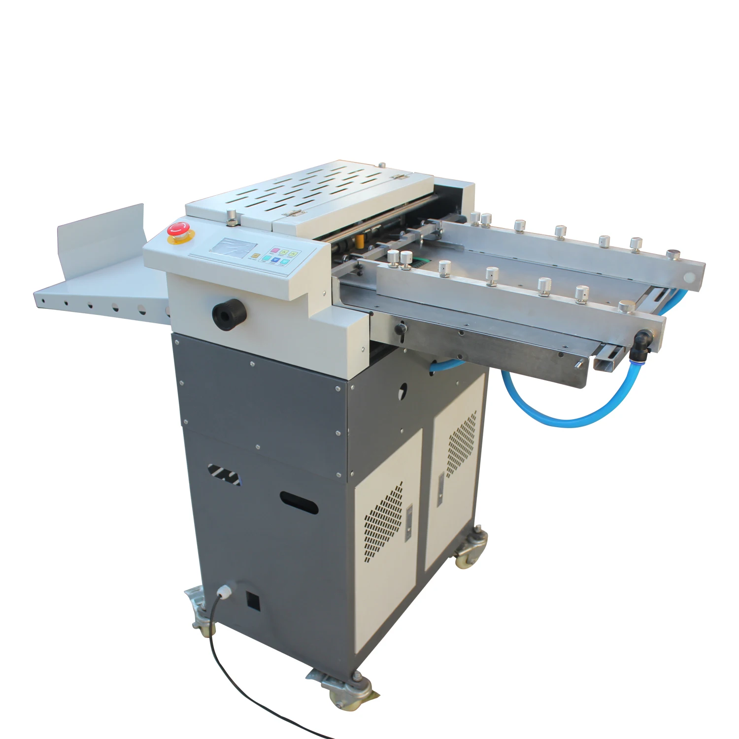QYH660 Automatic adopts air suction feeding paper type paper creasing&perforating&Sticker cutting machine