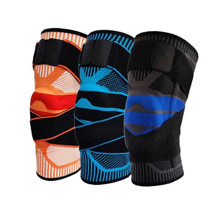 High Quality Adjustable Football For Toddlers Breathable Basketball Nylon Compression Sleeve Knee Brace With Patella Gel Pads