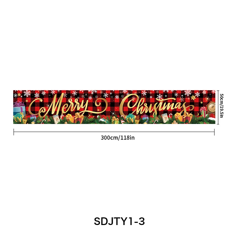 2023 Hotselling Merry Christmas Banner Christmas Eve Signs Xmas Party Fence Yard Sign Indoor Outdoor Decorations Photo Backdrop