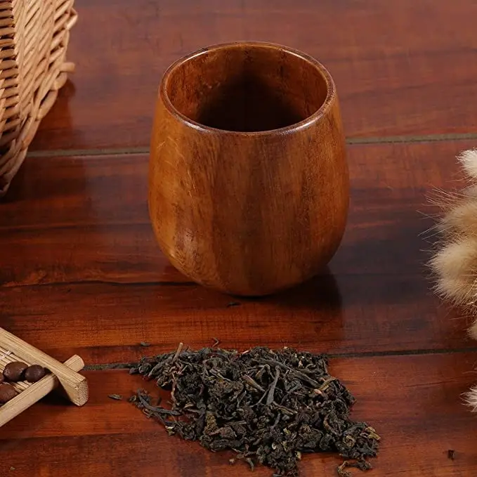 New arrival seller Japanese wooden sake cups primitive handmade wooden drinking mug water tea cup breakfast milk juicefor home
