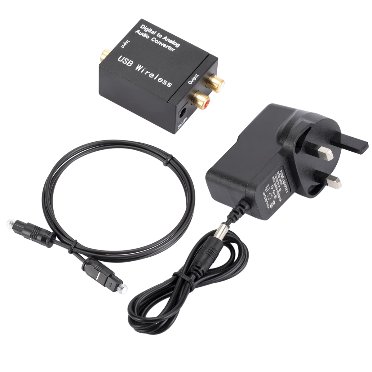 Digital to analog audio converter Digital coaxial/fiber to analog audio converter with Blueteeth receiving function