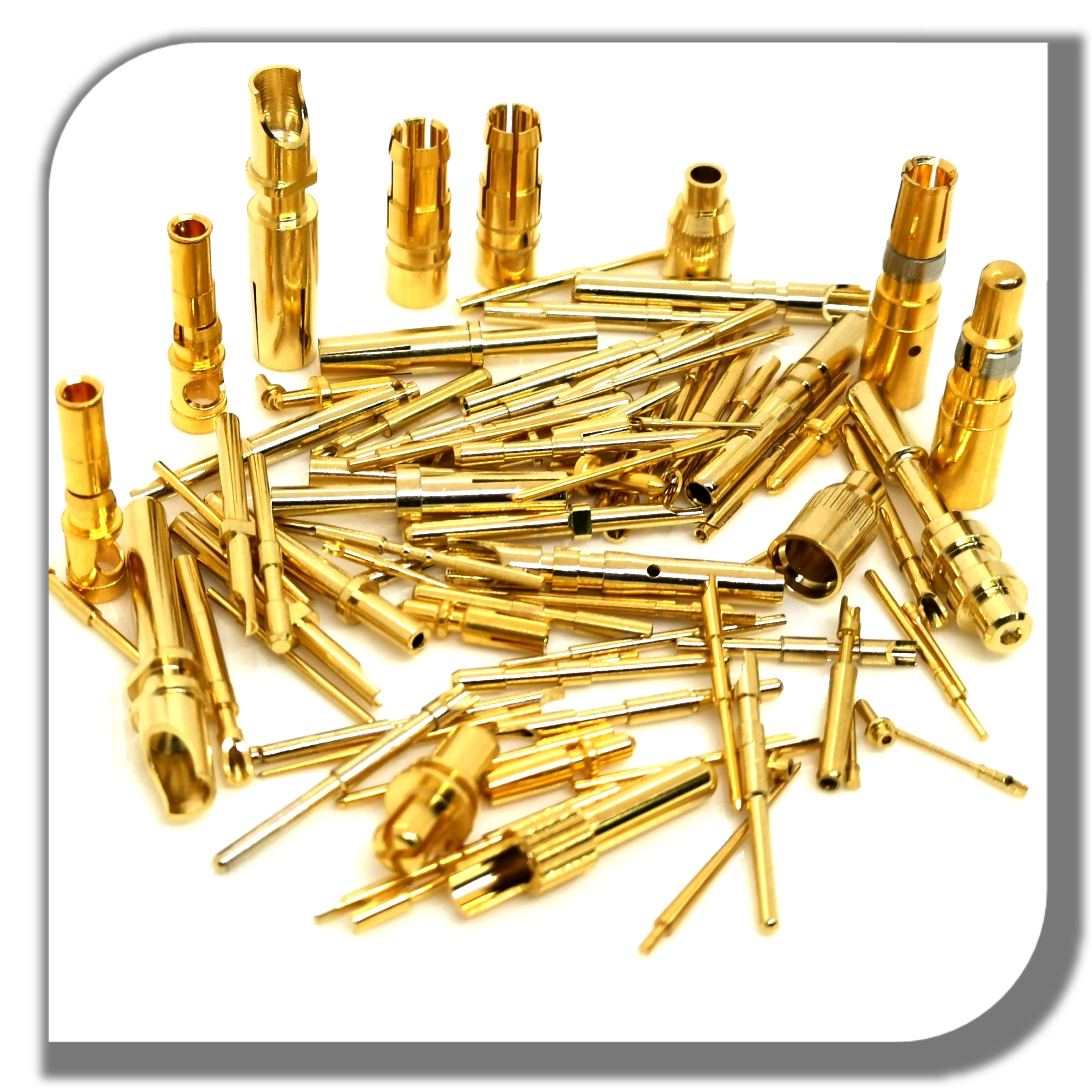 thread brass pin solid flat head copper pin with thread Conductor solid T Pin for PCB welding