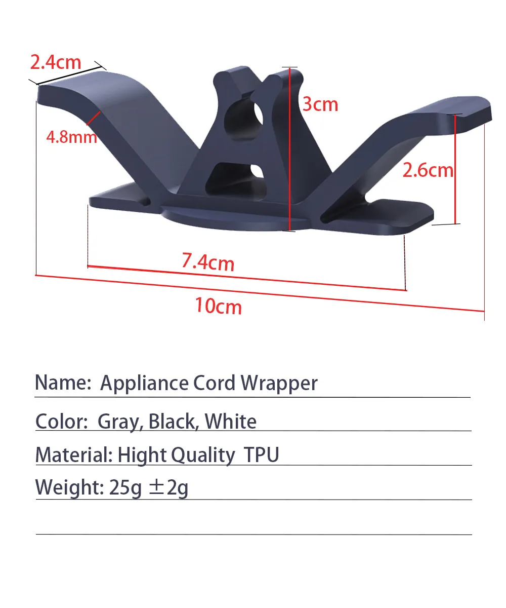 Stand Mixer Cord Organizer Kitchen Appliances Cable Wrapper Air Fryer Wrapper Cord Organizer For Appliances