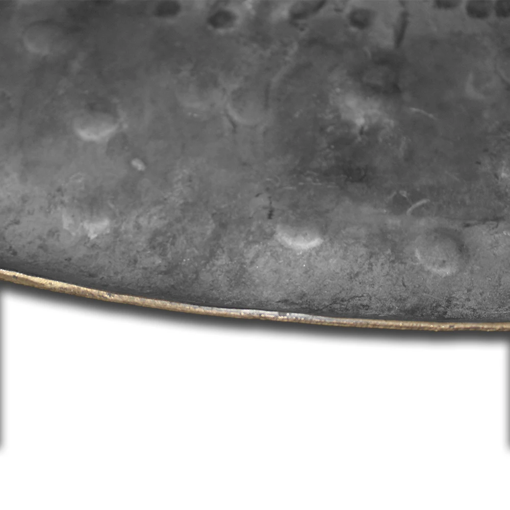 36 Inch Earth Tone Gong & Square Stand with wheels 90 cm Handmade Black Chau Gong For Musical Performance and Gong Healing