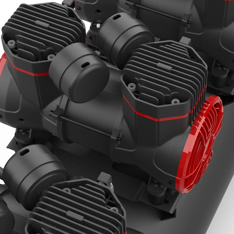 Professional 220 volt 600W*3 100l oil free and quiet silent oil-free air compressor