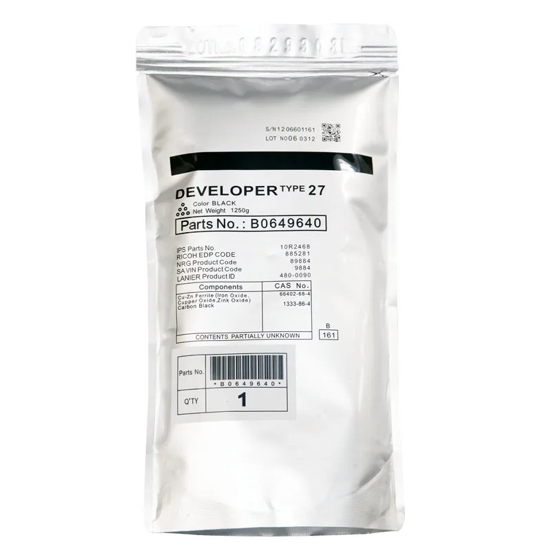 Compatible copier developer type 27 for ricoh MP1350.9000.1100.1107.1357  type 27