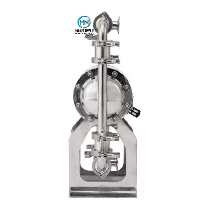 Stainless Steel Sanitary Food Grade Application Air Operated Pneumatic Double Diaphragm Pump
