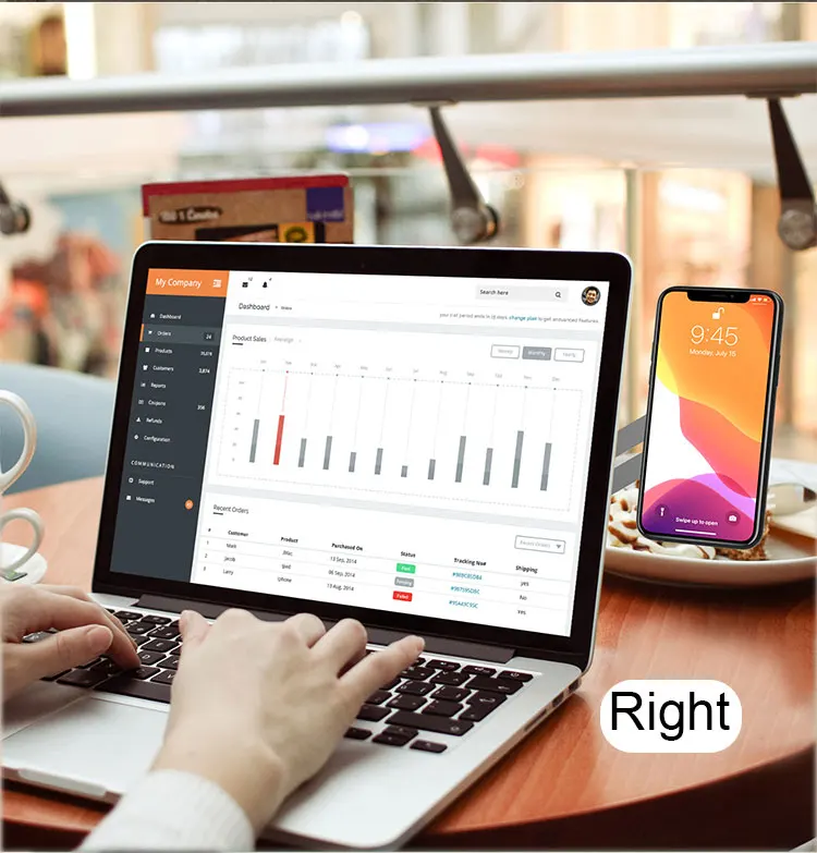 
Magnetic Mobile phone Laptop Screen Side Holder Magnetic Suction Laptop Extension stand 