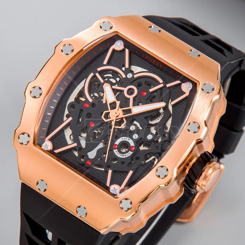 Custom Brand Mekanik Kol Otomatik Erkek Saat Wrist Luxury Man Watch