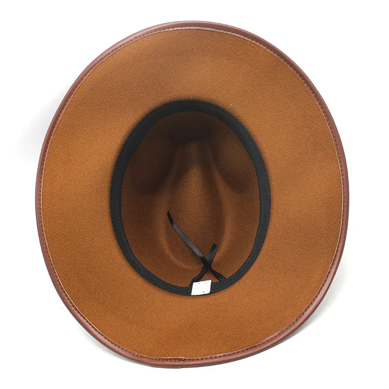 2021 Autumn New Suede Fabric Wide Brim Casual Panama Fedora Hats For Women Wholesale Custom Fedora Hats