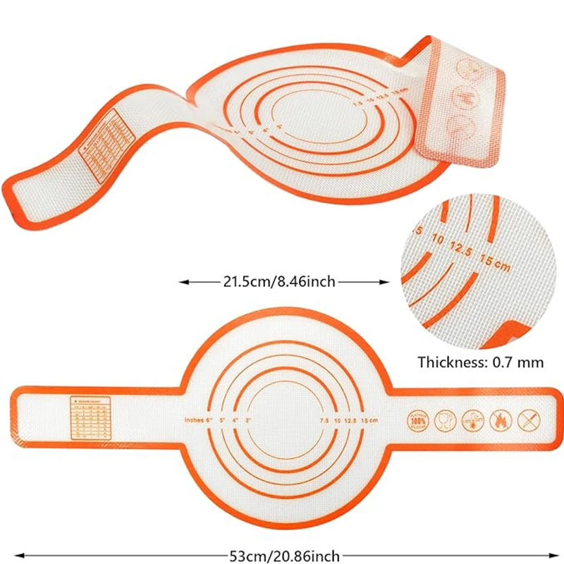 Baking Mat Bread Sling Reusable Non-stick High Temperature Resistance Silicone Long Handle Silicone Baking & Pastry Tools