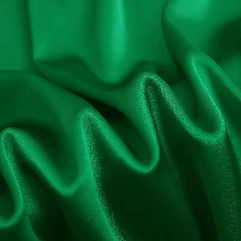 Wholesale100% silk fabrics luxury pure mulberry satin fabrics stretch shinny soft pink solid color for women dress