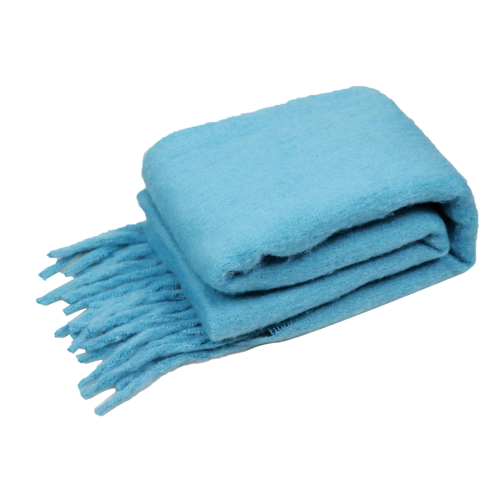 Hot fashion chunky warm soft feeling elegant popular solid polyester long women winter  tatting scarf