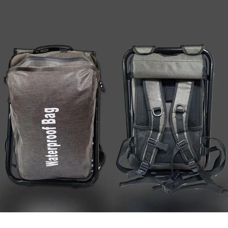 custom logo pvc 20l 30l foldable chair camo waterproof duck hunting school bag backpack for camping hiking trekking daily life