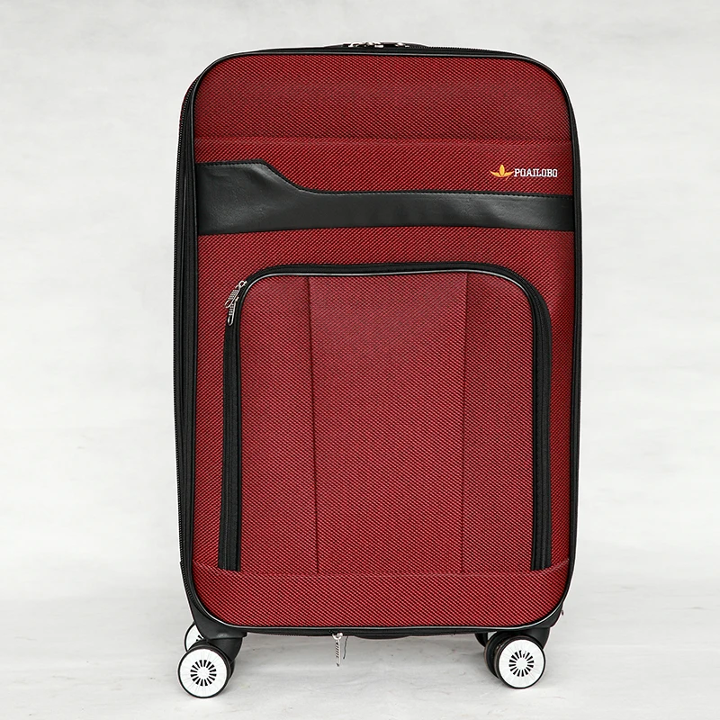 
20 Inch Wine Color External Trolley Case Cheap Suitcase 