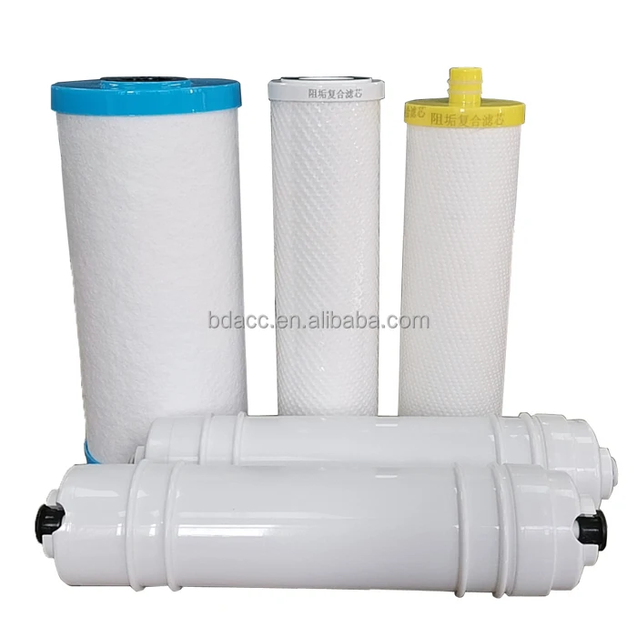 Taste and odor removal big blue PP sediment composite granular carbon filter cartridges for water treatment