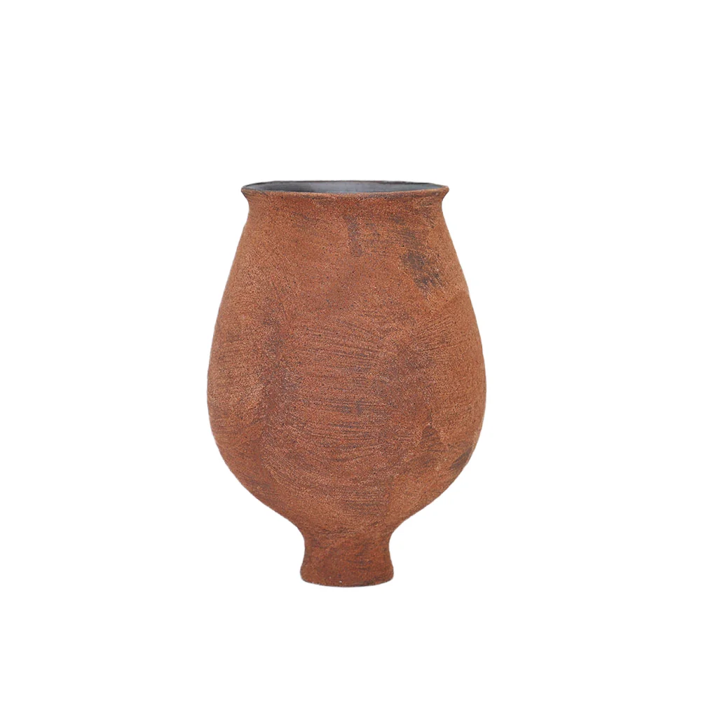 Handmade Modern Minimalist Wabi-Sabi Ceramic Vase Creative Ancient Wasteland Niche Decorative Piece Home Study Floor Table vase