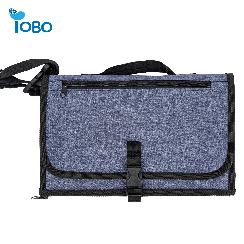 Waterproof Polyester Travel Baby Changing Mat Includes Pockets for Wipes Diapers Cream-for Changing Pad & Cover