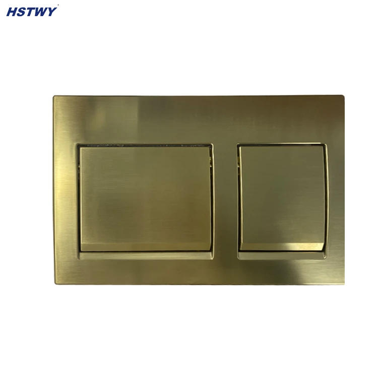 Square Buttons Actuator Flush Plate Compatible with Geberit Concealed Cistern Alpha15 Alpha 35 Matt Black