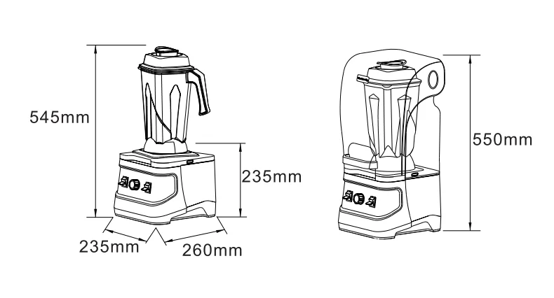 Multi Functions Heavy Duty Blender Mixer Smoothie Commercial Blender For Bar