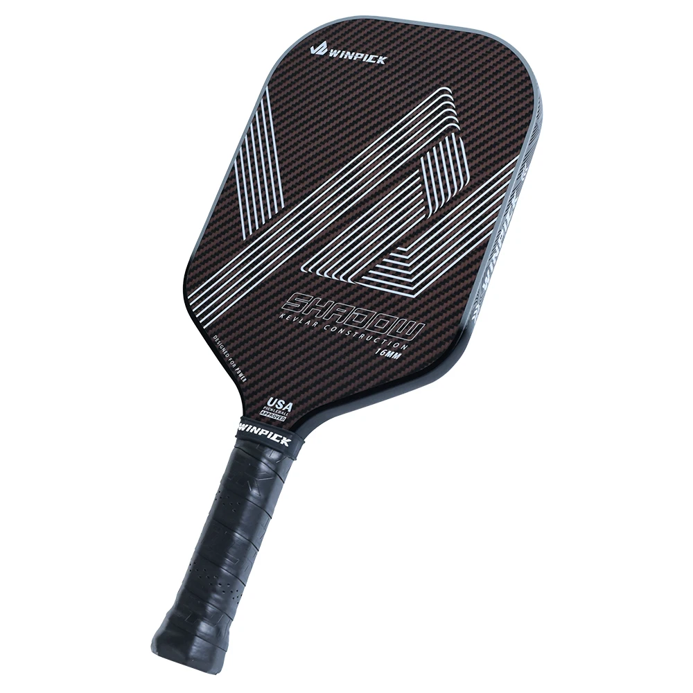 Hyperweave Kev-lar Pickleball Paddle Ruby T700 Carbon Thermoform Hot Mold Process Honeycomb Polymer Core EVA Hyperfoam Edge Wall