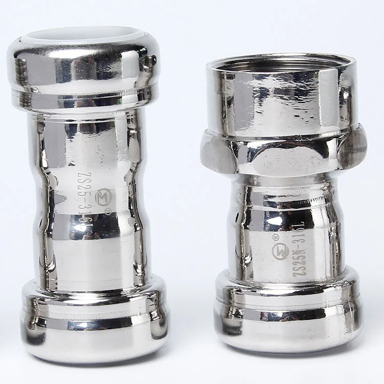 plumbing parts and accessories quick fitting connector SS 316L stainless steel fittings adapters metal pipe connector
