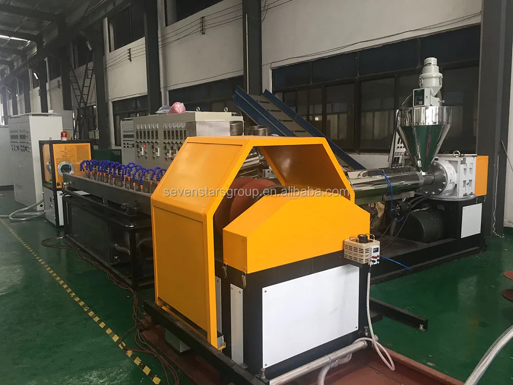 Soft PVC Plastic spiral Steel Wire Reinforced Pipe Hose extruder machine