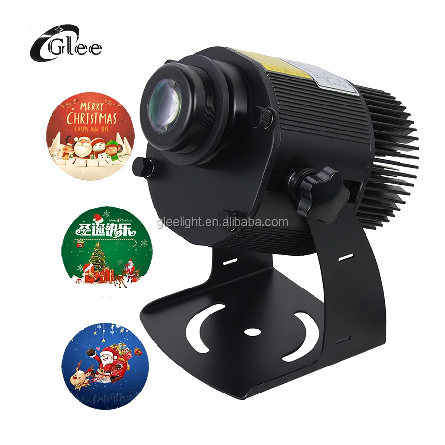 
GLEE 30W Exterior Outdoor Waterproof IP65 LED Rotary Gobo Logo Project Projection Profile Spot Projector 