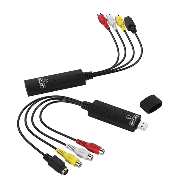 
4 Channel Video Capture Card 4 Input USB DVR Card AV Video Capture Card for VHS and Monitor 