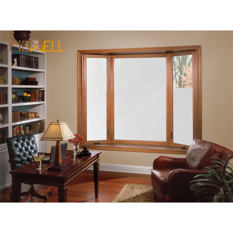 PVC bright no glue removable static frosted window film
