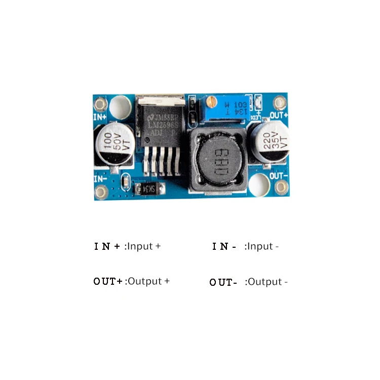 DC-DC Step-Down Power Module 3A Adjustable Buck Module LM2596 24V to 12V 5V 3V