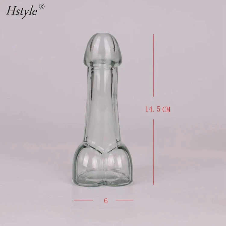 Wholesale Creative Penis Cup 100ml Funny Wine Glass Bottle Penis Shaped Glass Bottle Unique Popular Shot Glass  SD293
