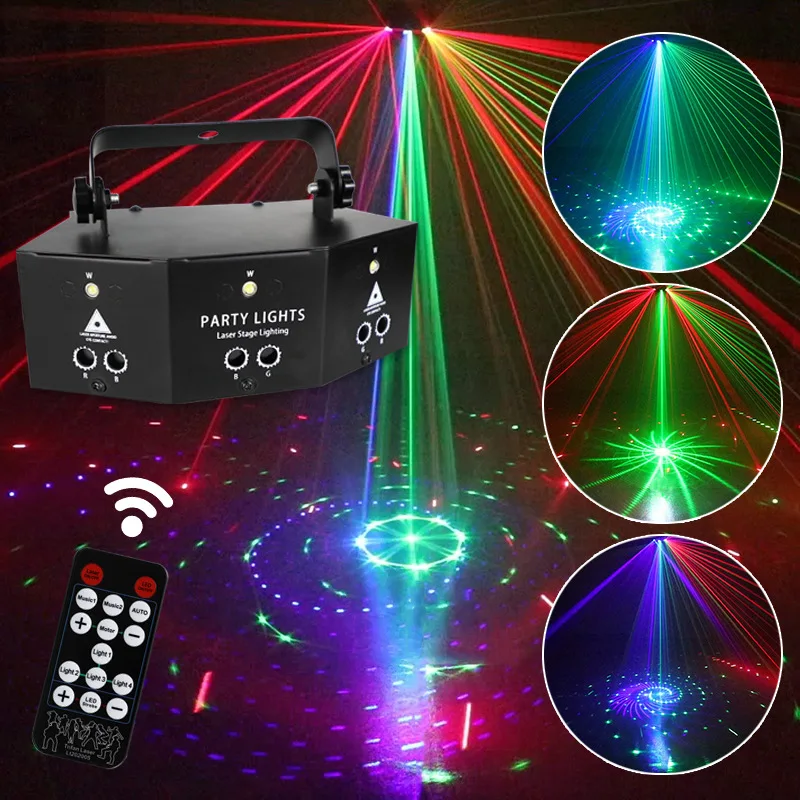 sky 3ds 2022 New Style 9 Eyes 15 Eyes Laser Strobe Light Stage Light LED Decorative Party Light Projector DJ