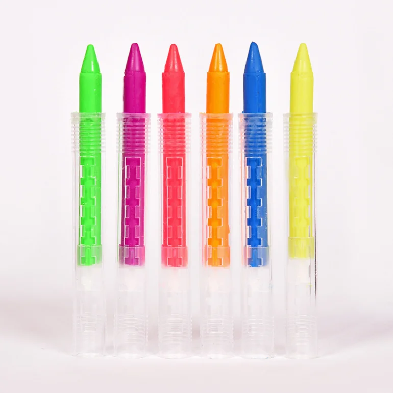 
OEM Non-toxic safety kids painting oil pastel paint face crayon 6 color 