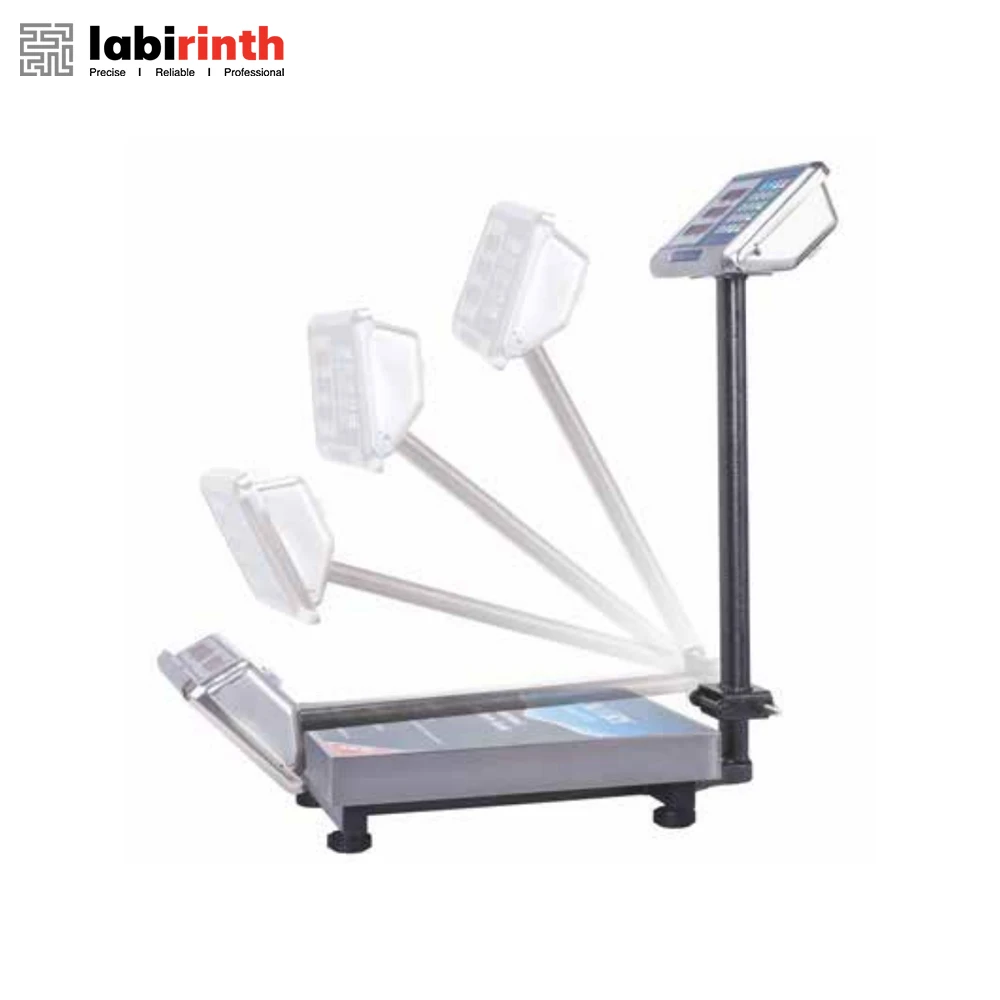 Foldable Electronic Bench Scale 150kg 300kg LED Stainless Steel Display Corrugated Steel Platform Scale