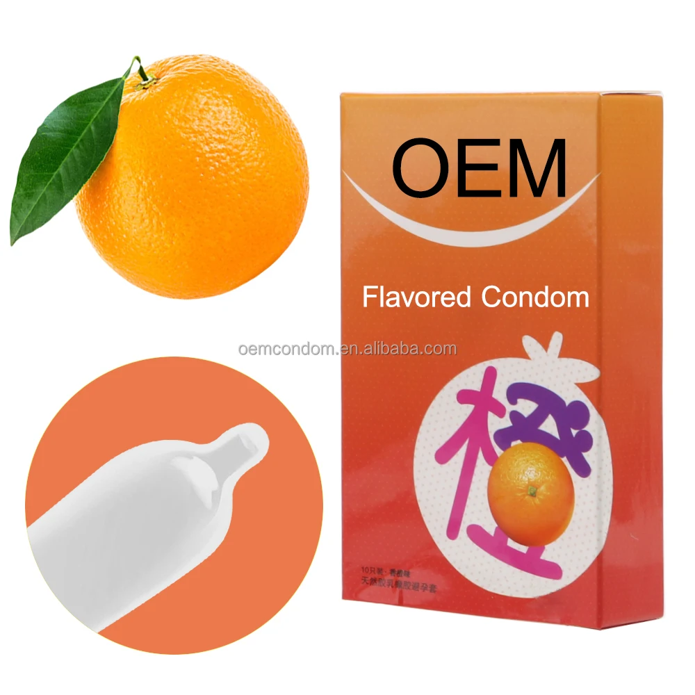 Custom Brand Fruit Flavor rubber penis condom Producer